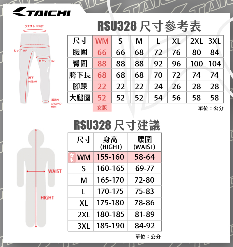 RS TAICHI RSU328 涼感滑褲 黑 BLACK 內搭褲 吸濕排汗 快乾 抗UV 日本太極 耀瑪騎士